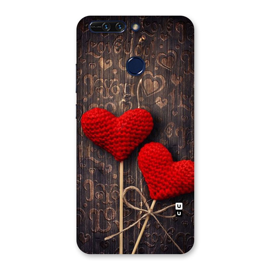 Thread Art Wooden Print Back Case for Honor 8 Pro
