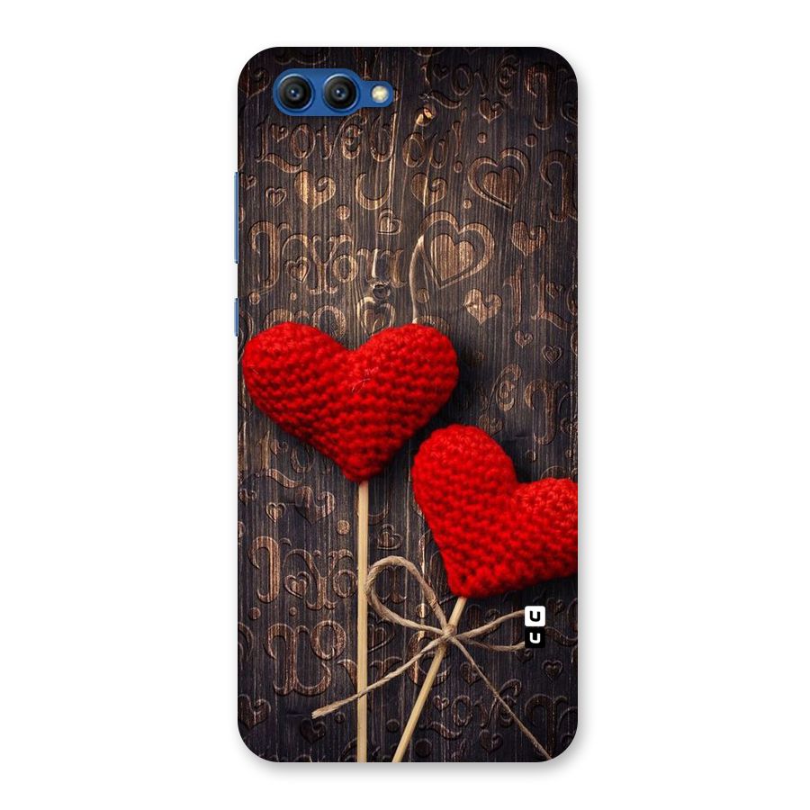 Thread Art Wooden Print Back Case for Honor View 10