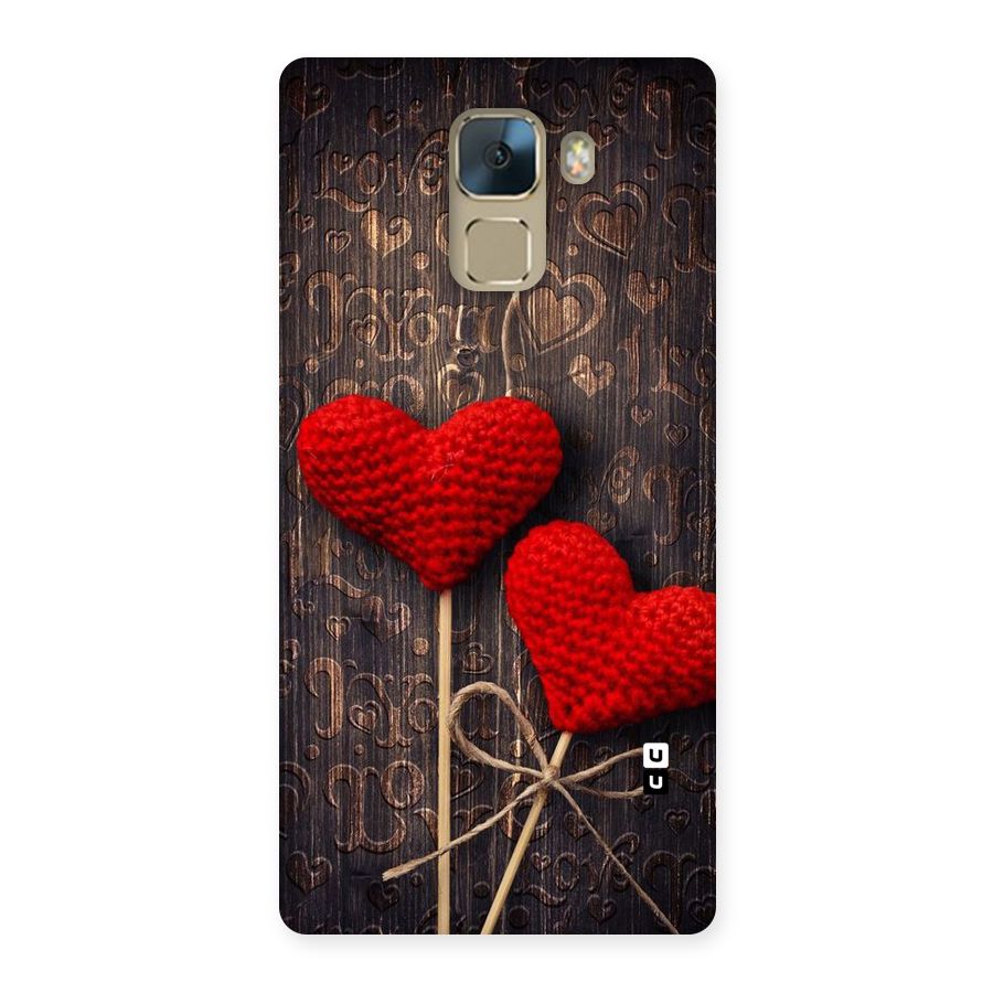 Thread Art Wooden Print Back Case for Huawei Honor 7