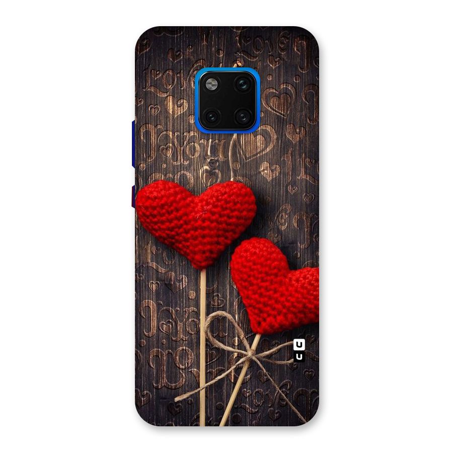 Thread Art Wooden Print Back Case for Huawei Mate 20 Pro