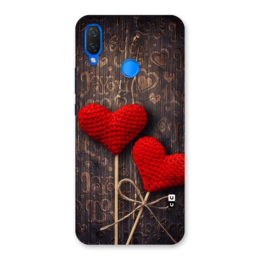 Thread Art Wooden Print Back Case for Huawei P Smart+