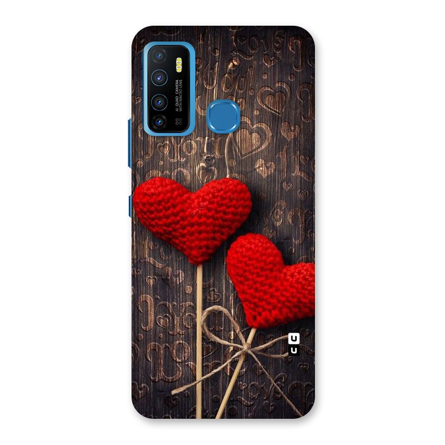 Thread Art Wooden Print Back Case for Infinix Hot 9