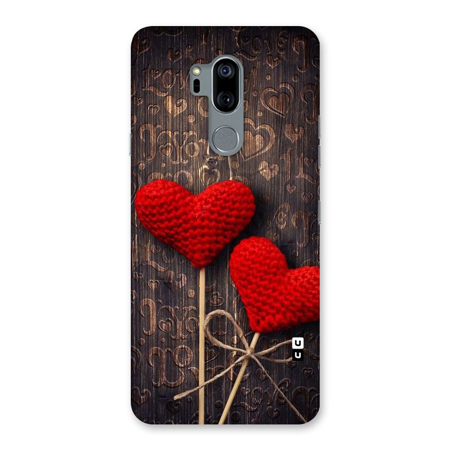 Thread Art Wooden Print Back Case for LG G7