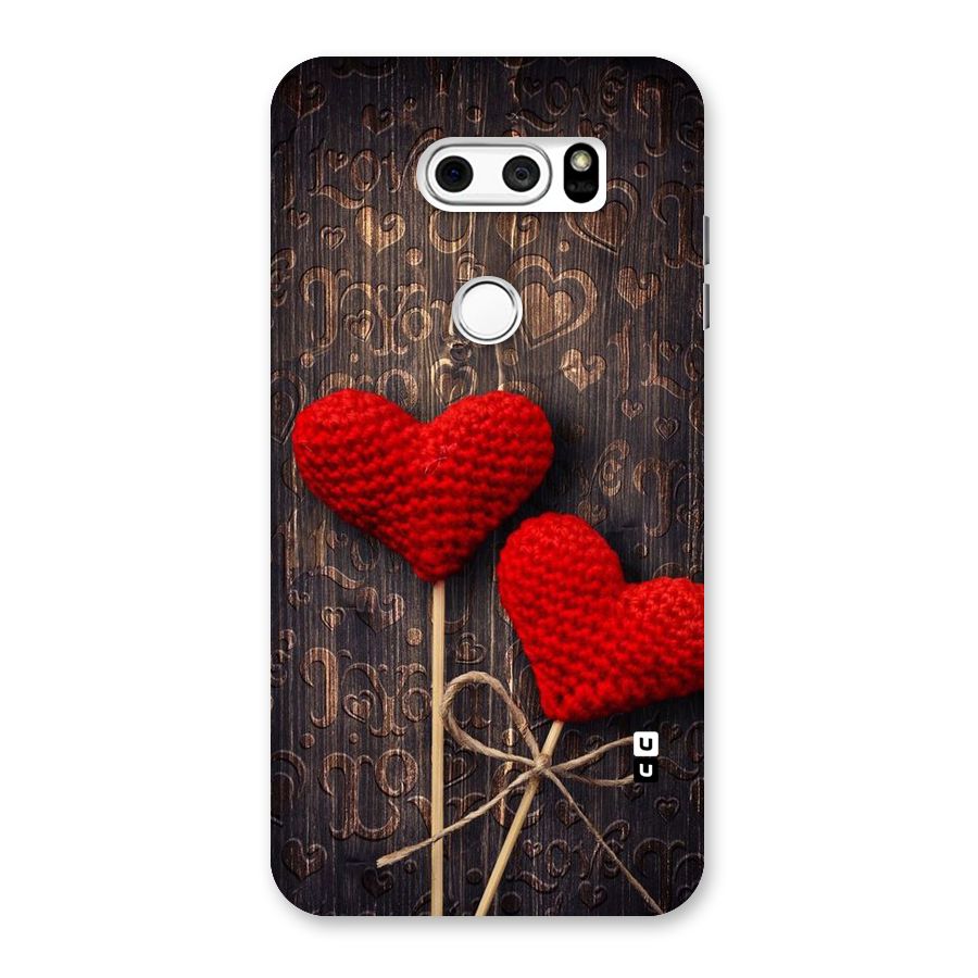 Thread Art Wooden Print Back Case for LG V30