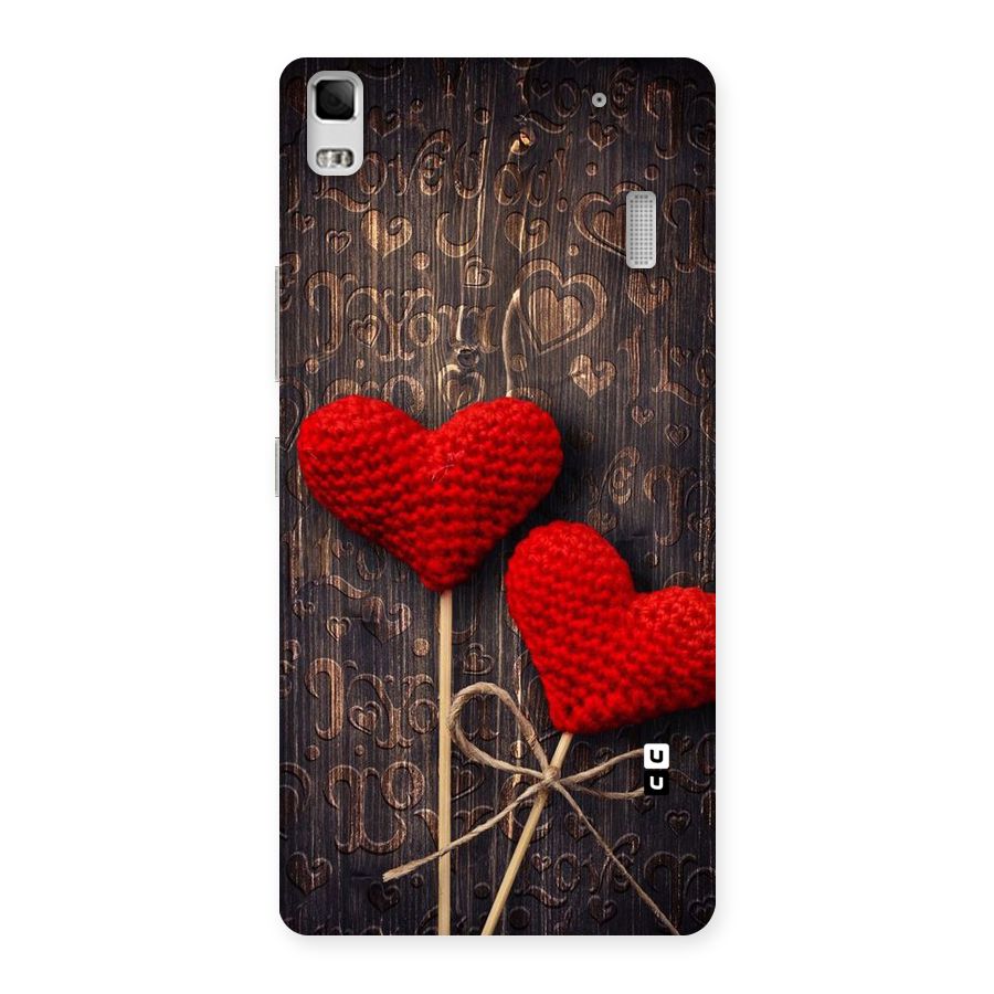 Thread Art Wooden Print Back Case for Lenovo K3 Note