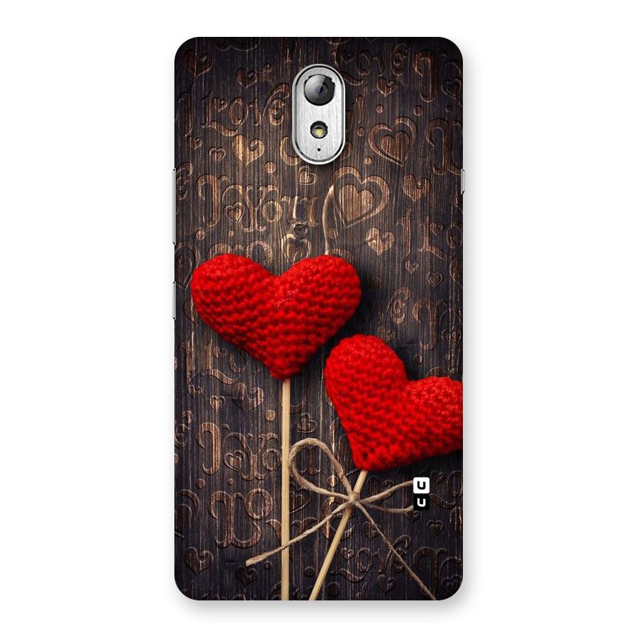 Thread Art Wooden Print Back Case for Lenovo Vibe P1M