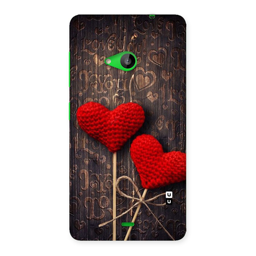 Thread Art Wooden Print Back Case for Lumia 535