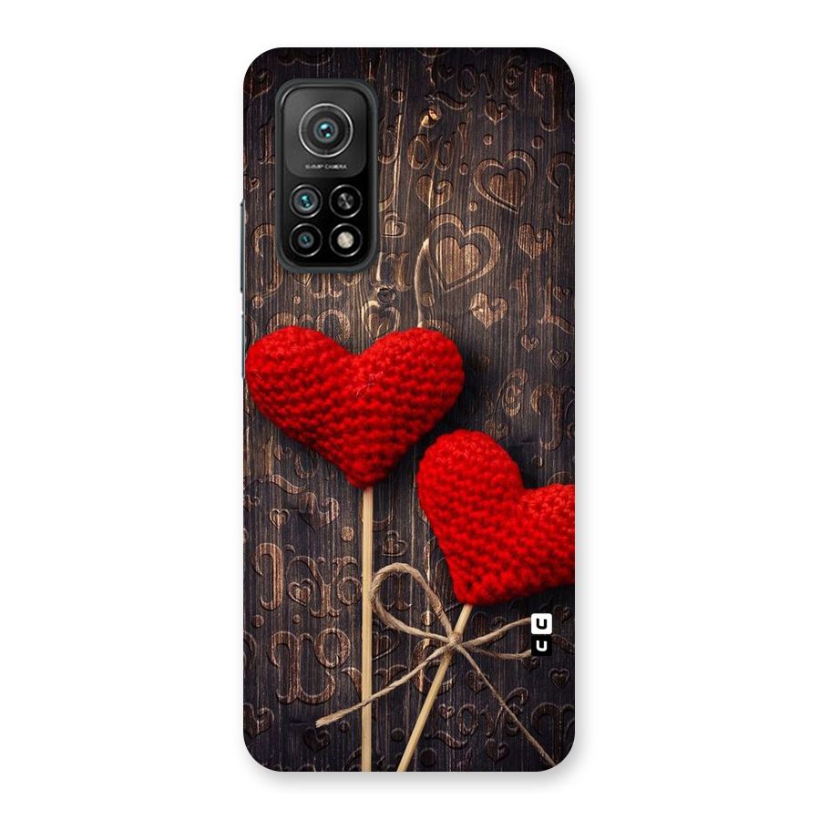 Thread Art Wooden Print Back Case for Mi 10T 5G