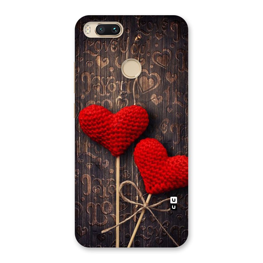 Thread Art Wooden Print Back Case for Mi A1