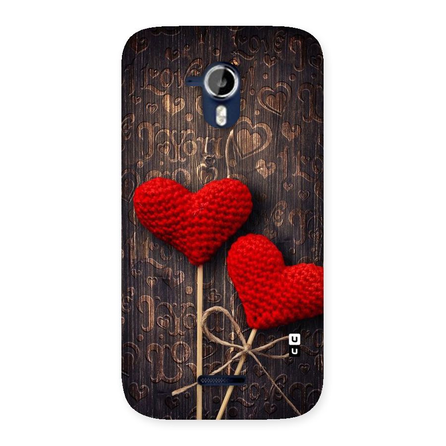 Thread Art Wooden Print Back Case for Micromax Canvas Magnus A117
