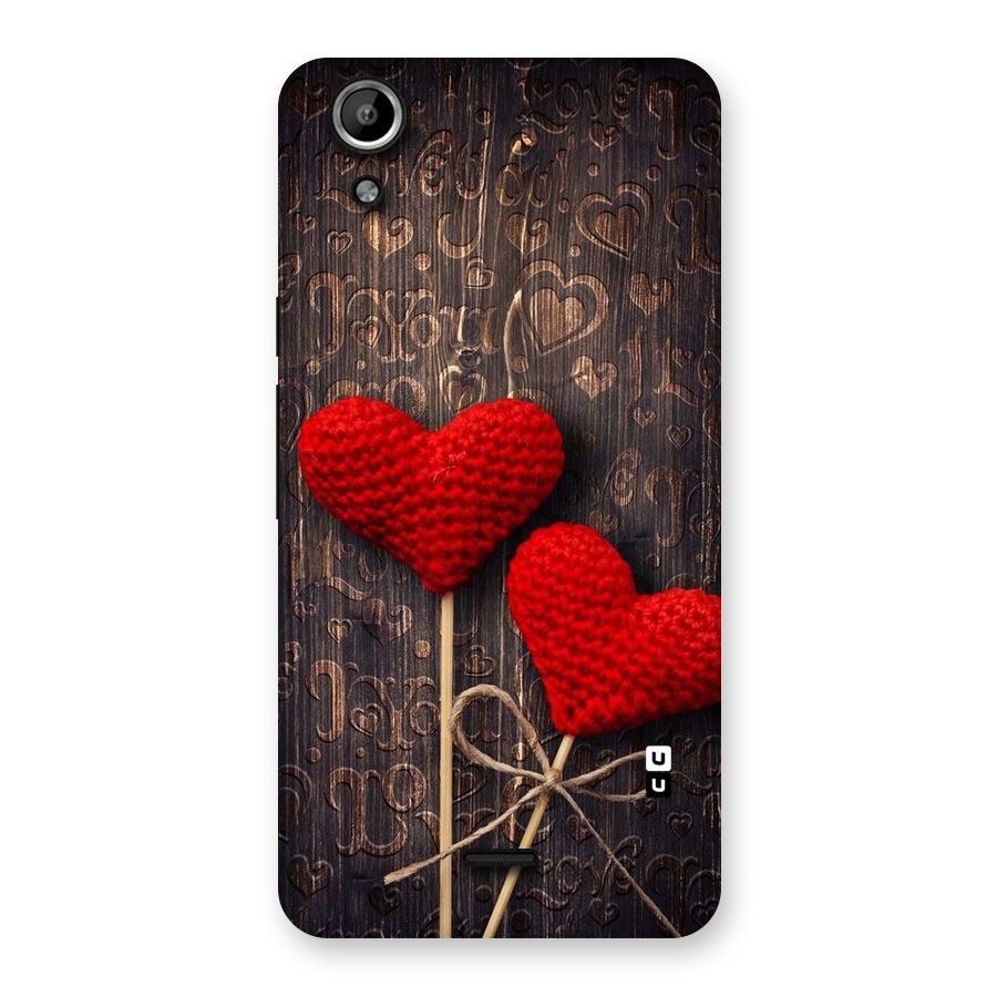 Thread Art Wooden Print Back Case for Micromax Canvas Selfie Lens Q345