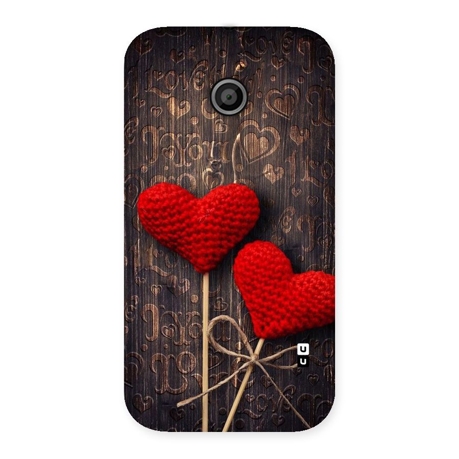 Thread Art Wooden Print Back Case for Moto E