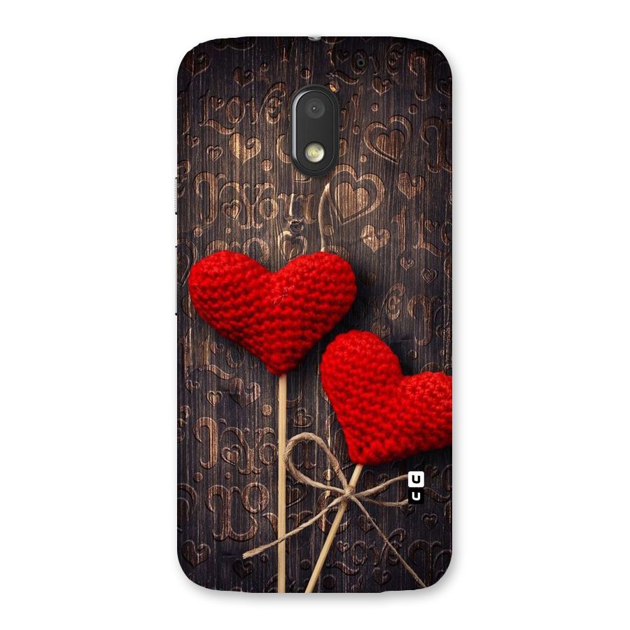Thread Art Wooden Print Back Case for Moto E3 Power