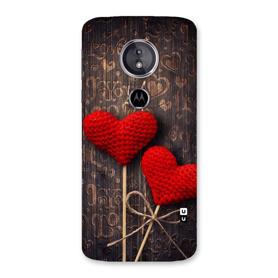 Thread Art Wooden Print Back Case for Moto E5