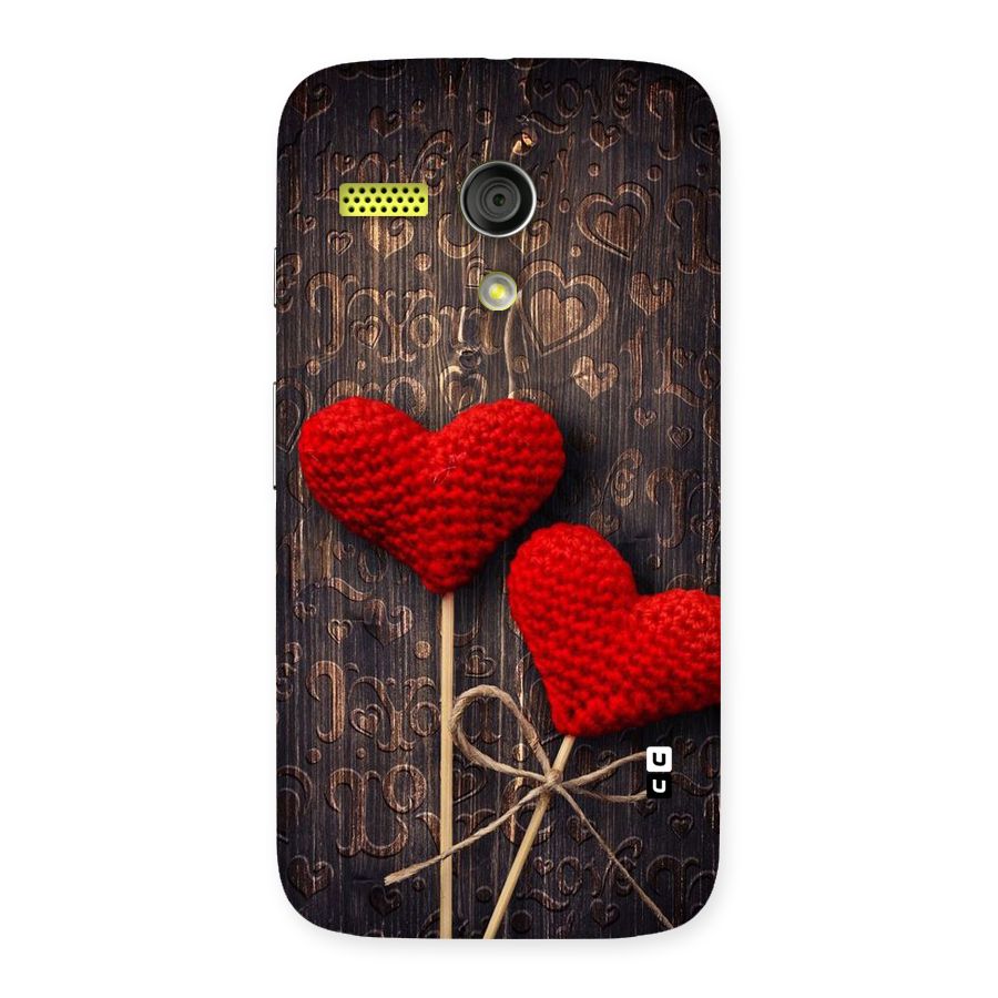 Thread Art Wooden Print Back Case for Moto G