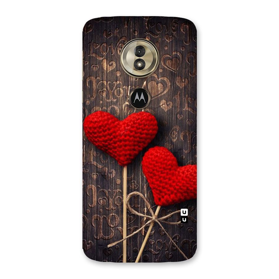 Thread Art Wooden Print Back Case for Moto G6 Play