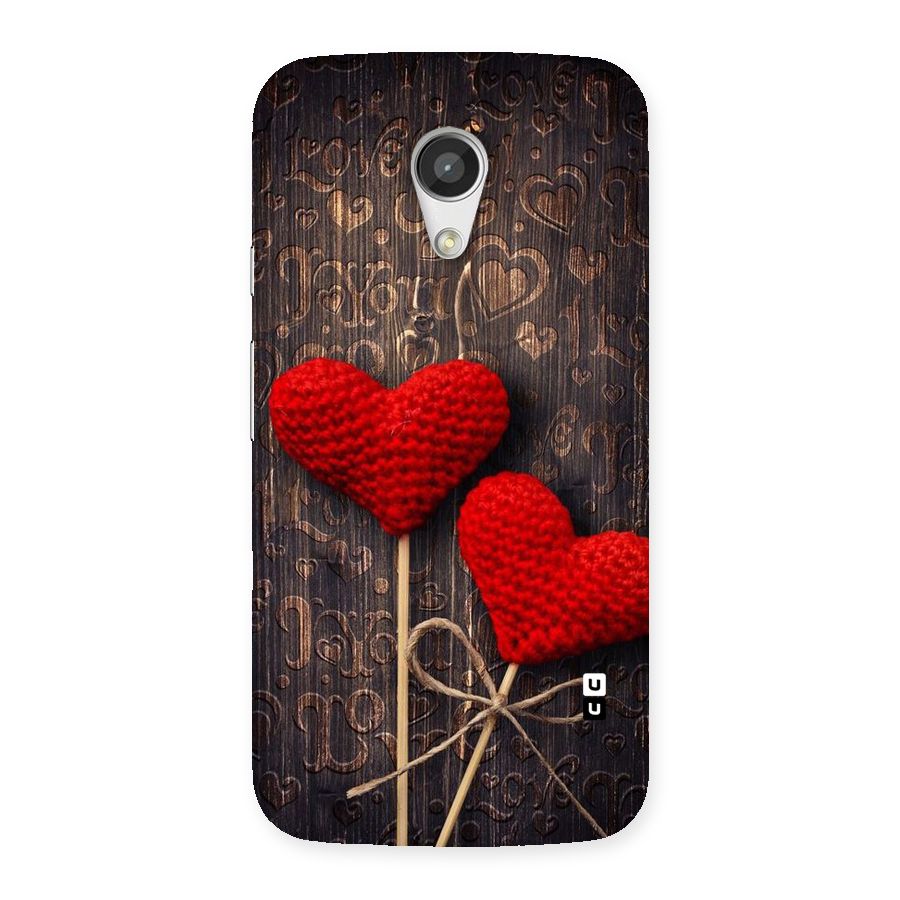 Thread Art Wooden Print Back Case for Moto G 2nd Gen