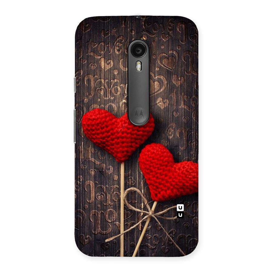 Thread Art Wooden Print Back Case for Moto G Turbo