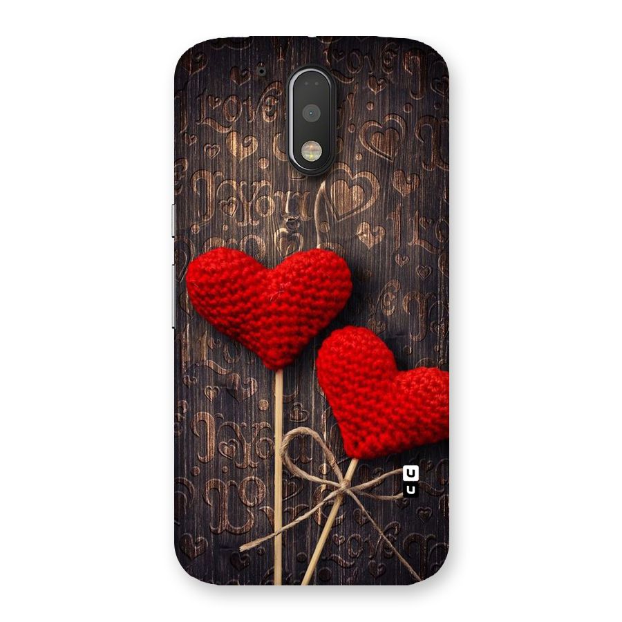 Thread Art Wooden Print Back Case for Motorola Moto G4 Plus