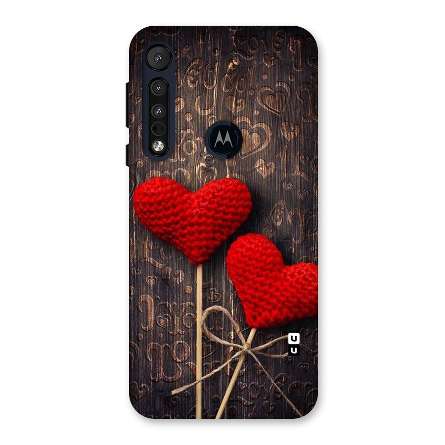 Thread Art Wooden Print Back Case for Motorola One Macro