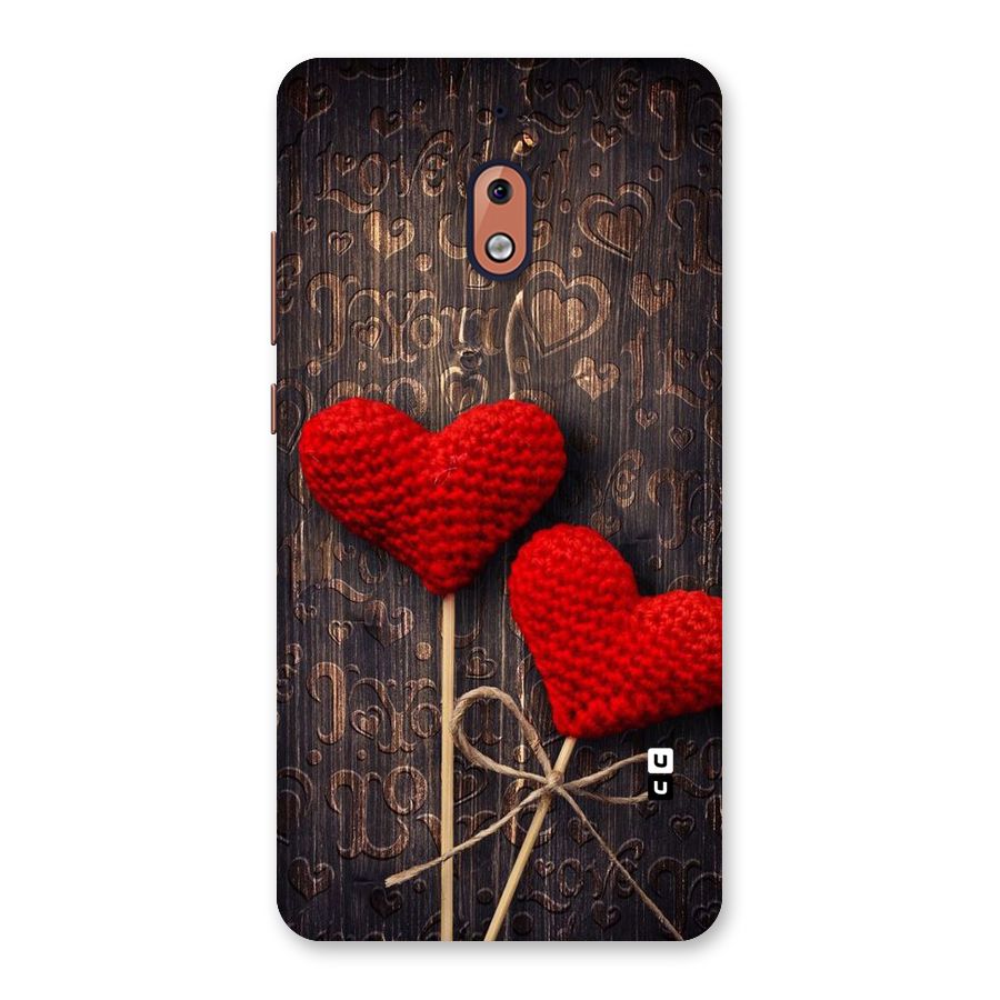 Thread Art Wooden Print Back Case for Nokia 2.1