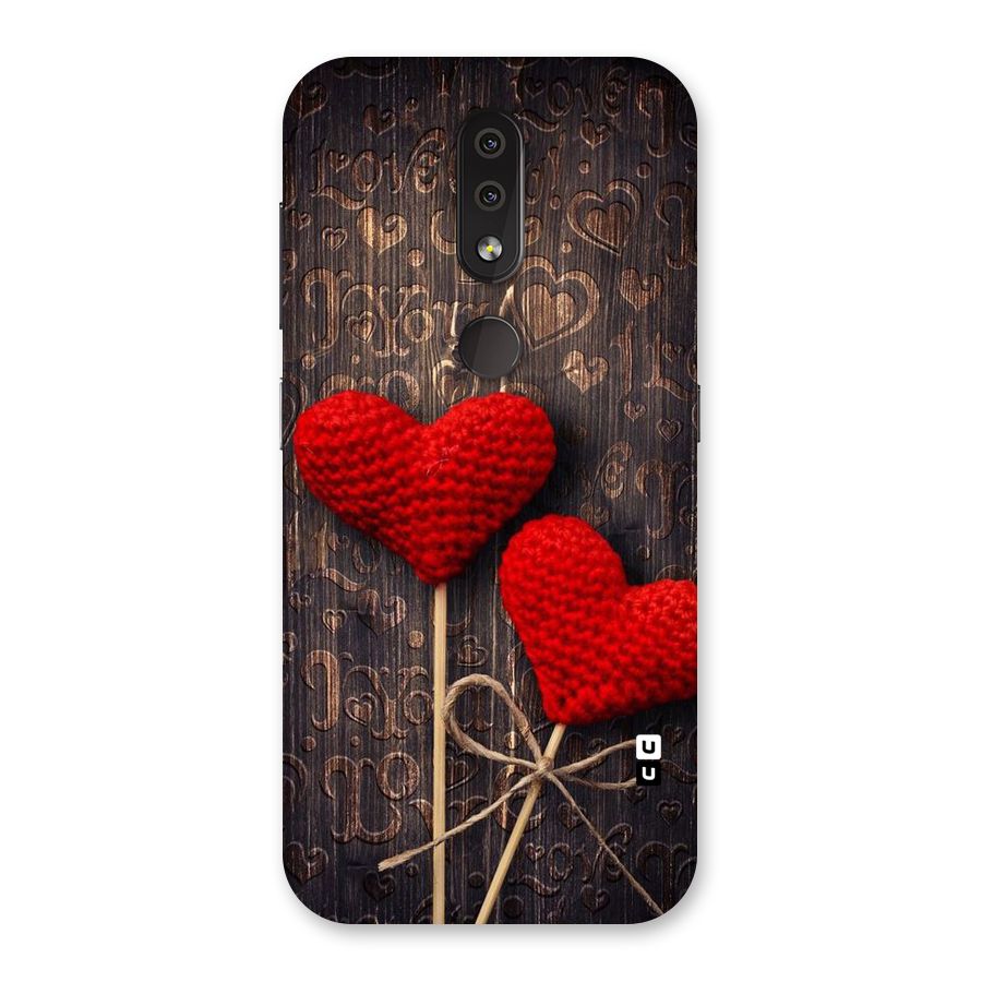 Thread Art Wooden Print Back Case for Nokia 4.2
