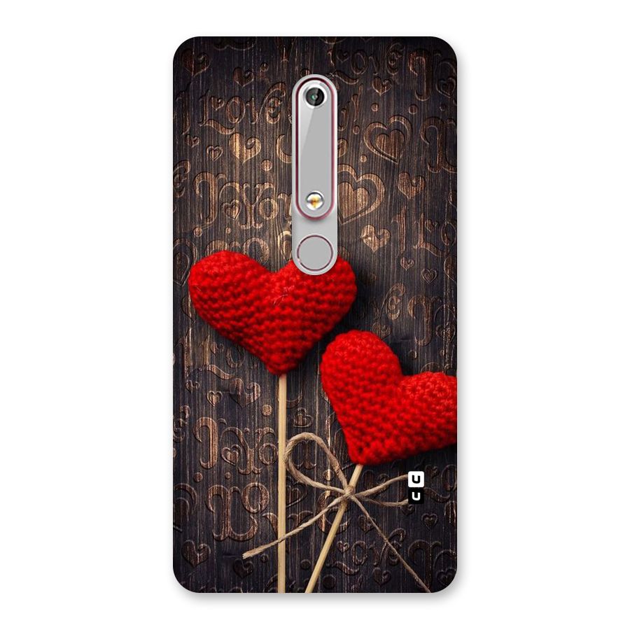 Thread Art Wooden Print Back Case for Nokia 6.1