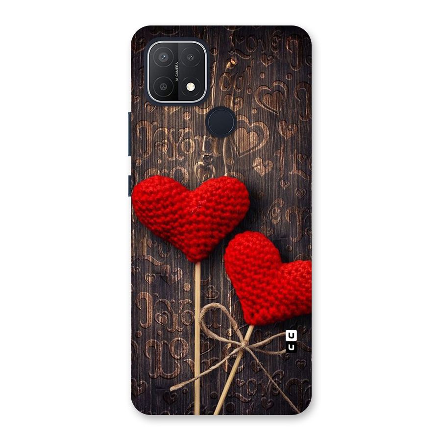 Thread Art Wooden Print Back Case for Oppo A15