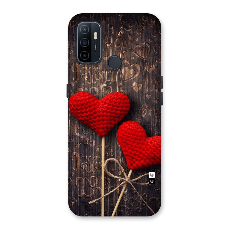 Thread Art Wooden Print Back Case for Oppo A32