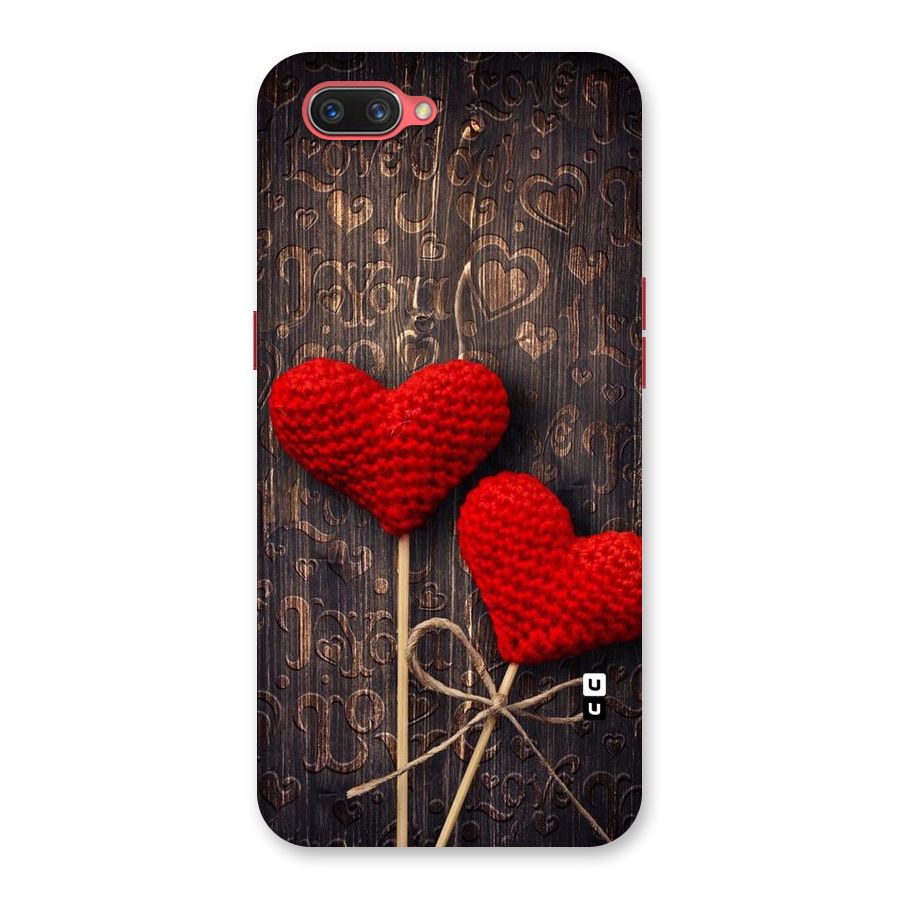 Thread Art Wooden Print Back Case for Oppo A3s