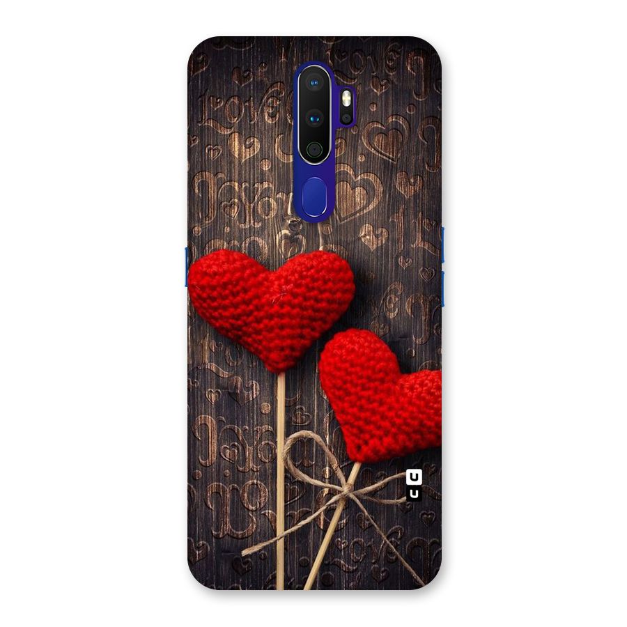 Thread Art Wooden Print Back Case for Oppo A9 (2020)