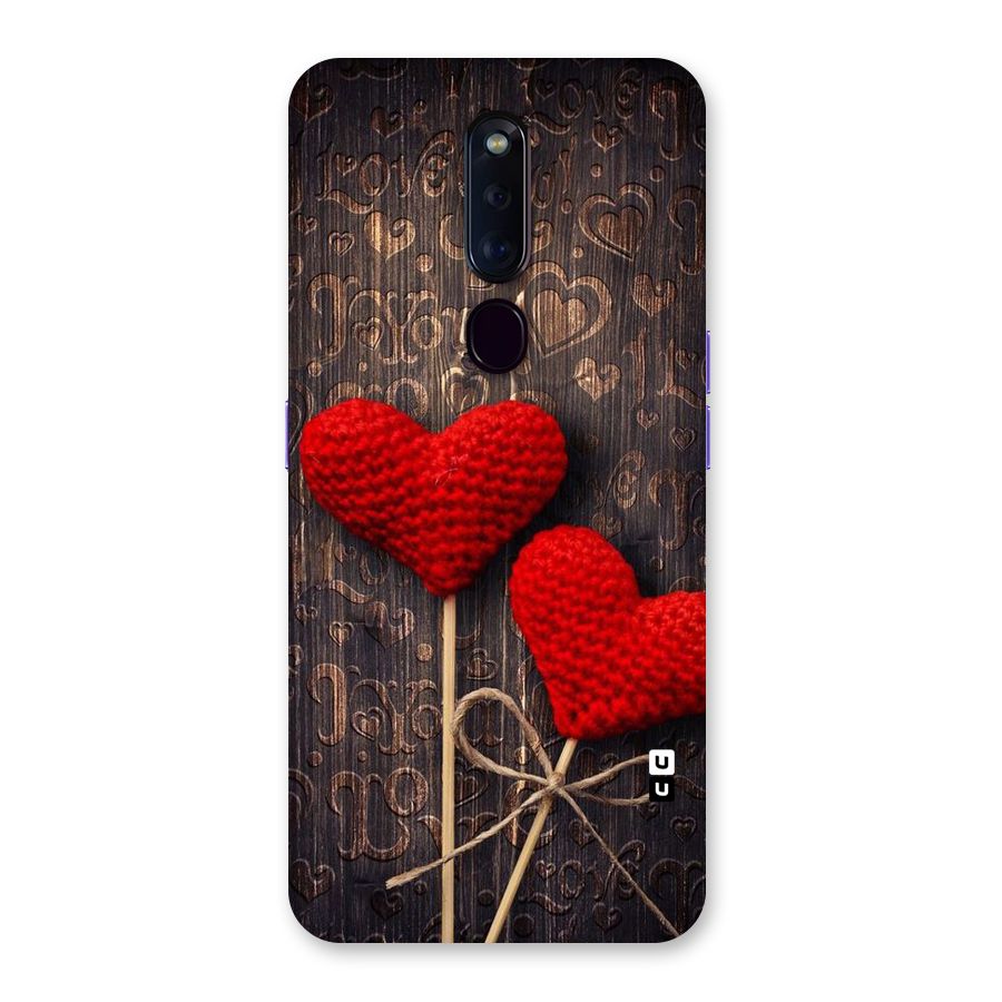 Thread Art Wooden Print Back Case for Oppo F11 Pro