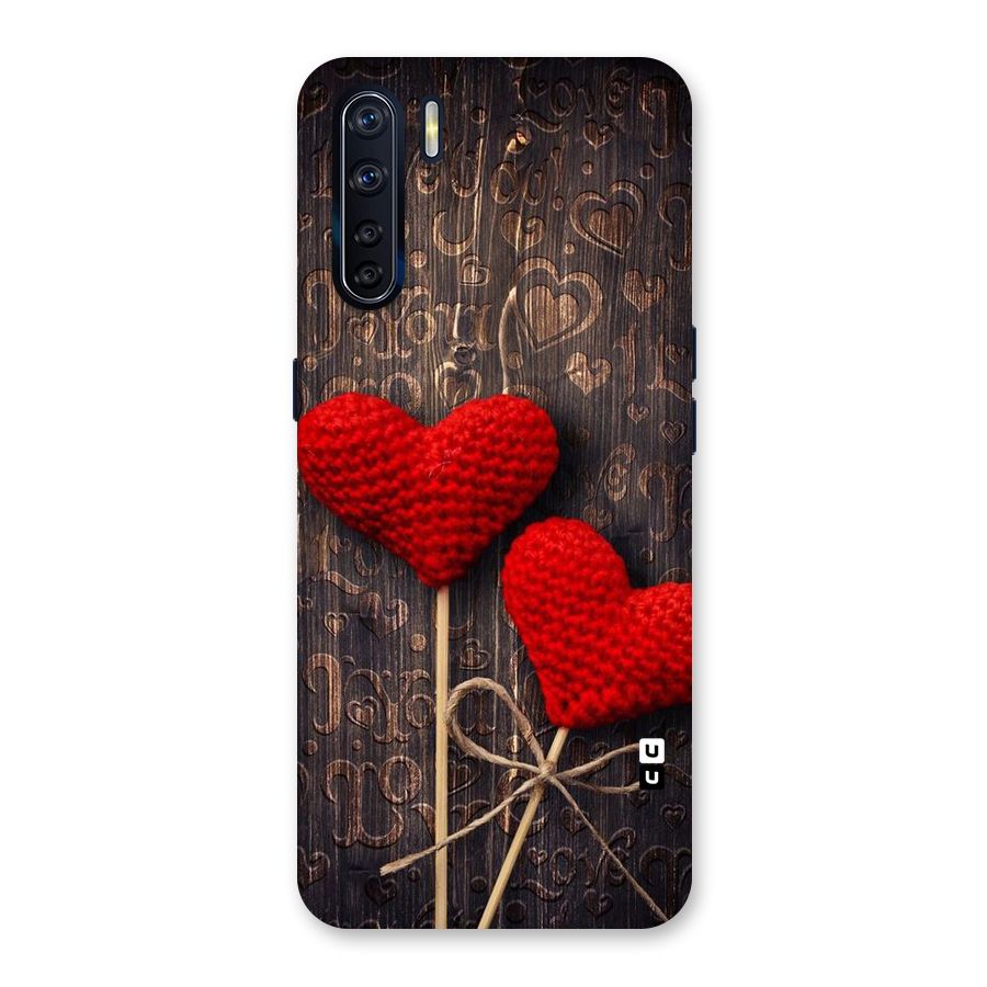 Thread Art Wooden Print Back Case for Oppo F15