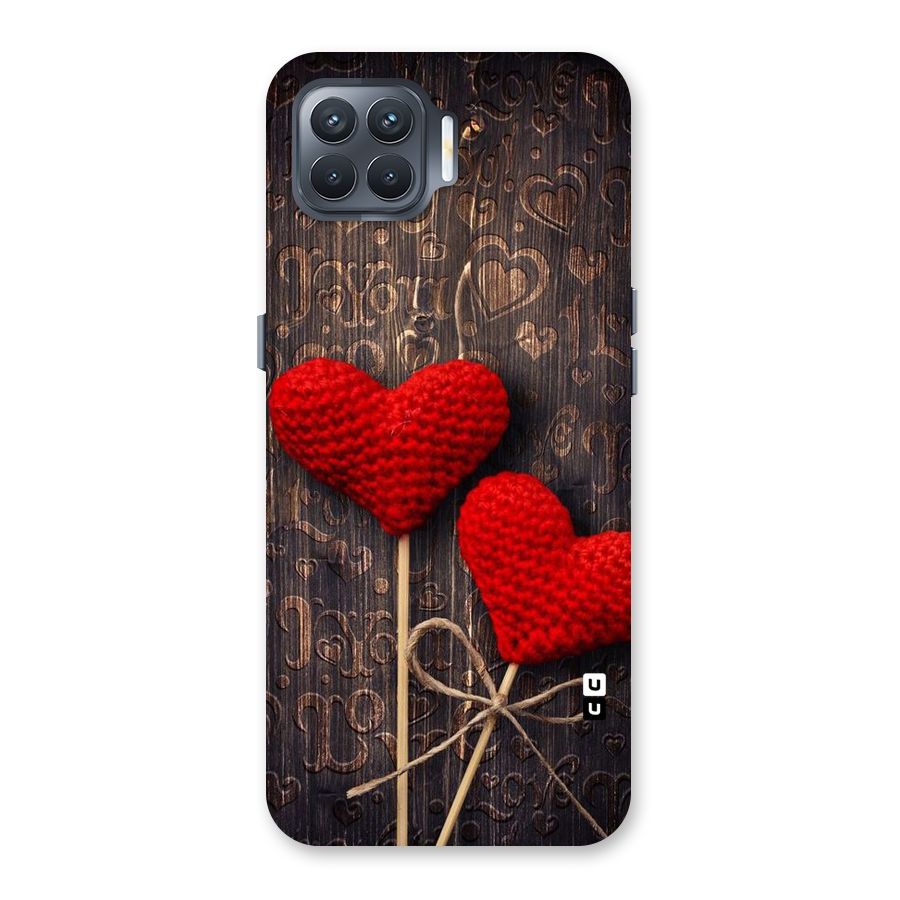 Thread Art Wooden Print Back Case for Oppo F17 Pro