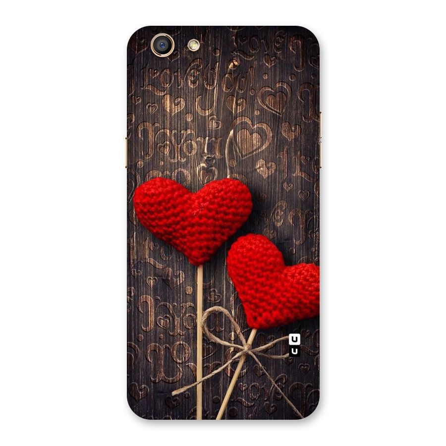 Thread Art Wooden Print Back Case for Oppo F3