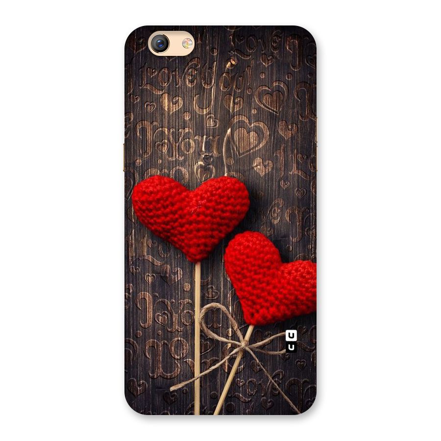 Thread Art Wooden Print Back Case for Oppo F3 Plus