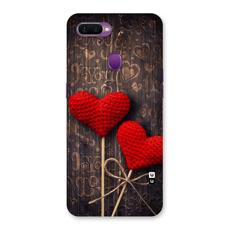 Thread Art Wooden Print Back Case for Oppo F9
