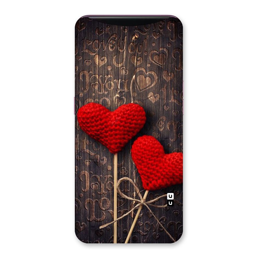 Thread Art Wooden Print Back Case for Oppo Find X