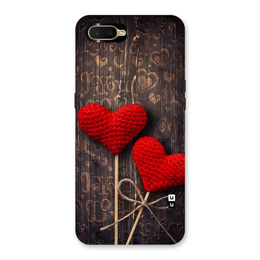 Thread Art Wooden Print Back Case for Oppo K1