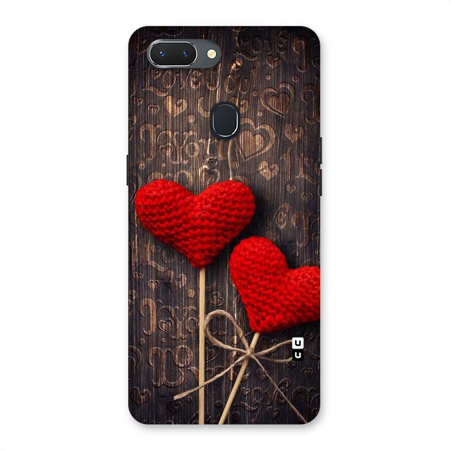 Thread Art Wooden Print Back Case for Oppo Realme 2