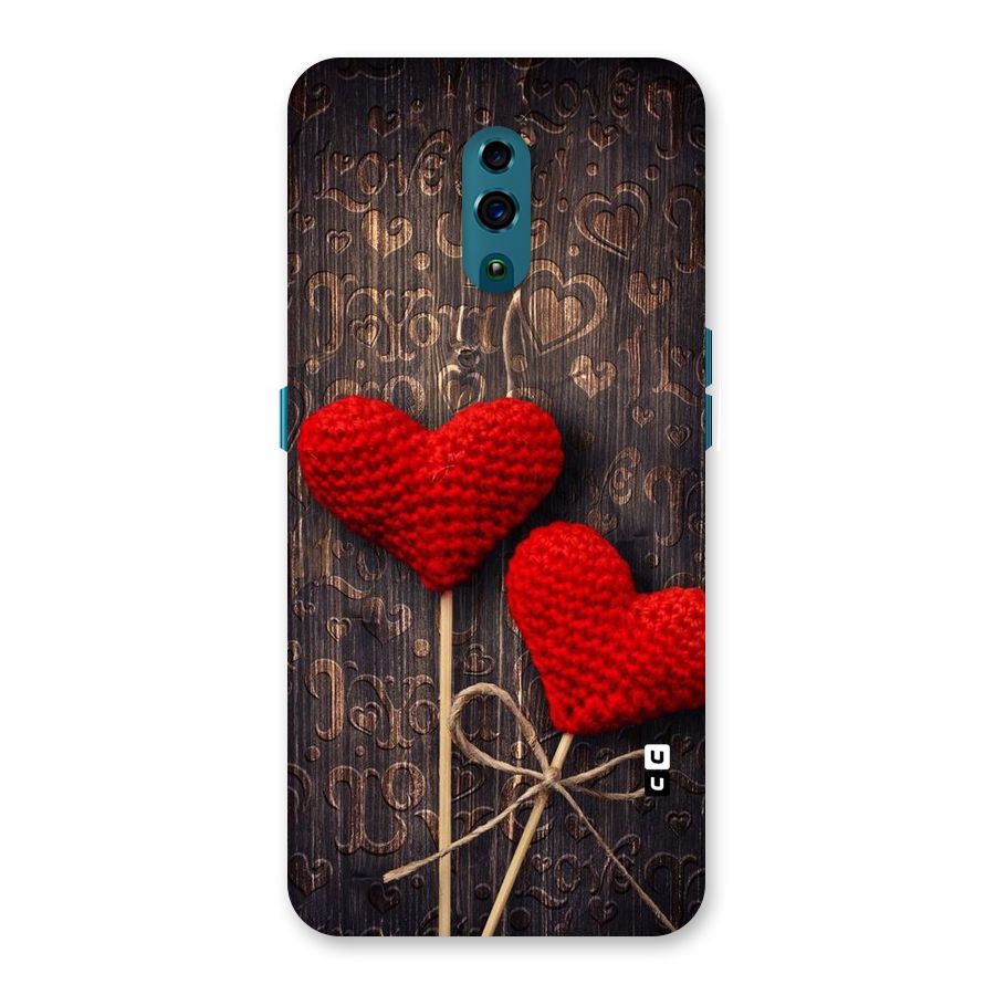 Thread Art Wooden Print Back Case for Oppo Reno