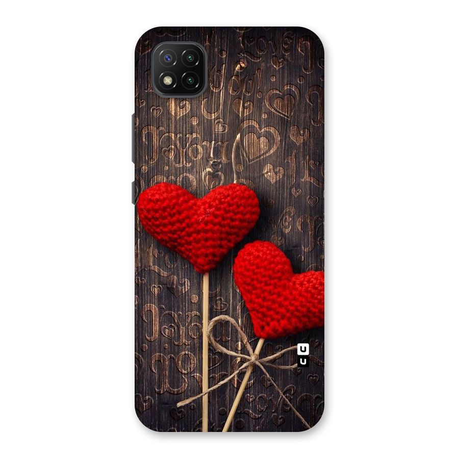 Thread Art Wooden Print Back Case for Poco C3