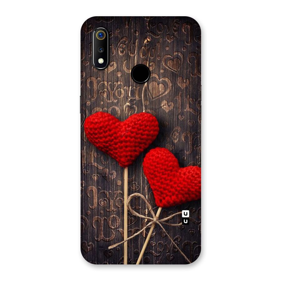 Thread Art Wooden Print Back Case for Realme 3