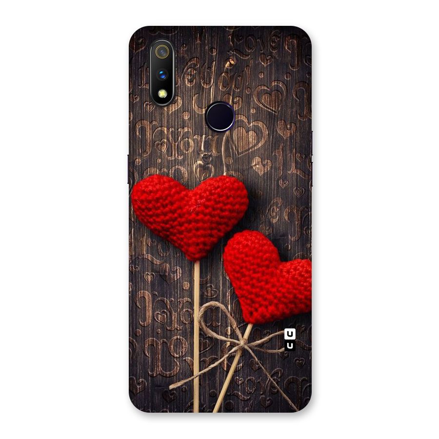 Thread Art Wooden Print Back Case for Realme 3 Pro