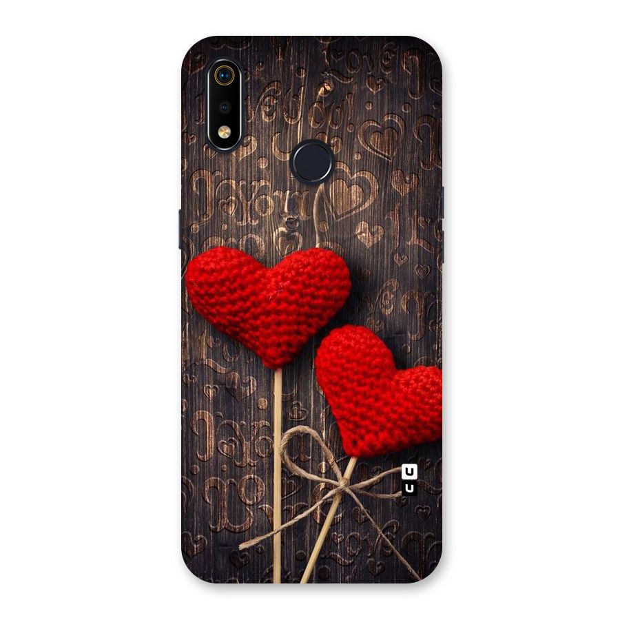 Thread Art Wooden Print Back Case for Realme 3i