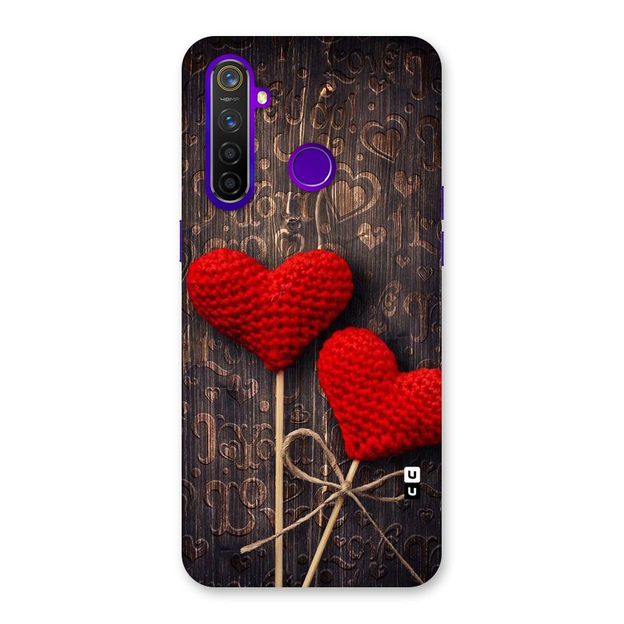 Thread Art Wooden Print Back Case for Realme 5 Pro