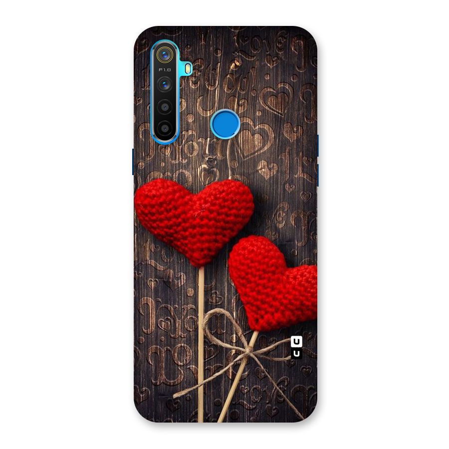 Thread Art Wooden Print Back Case for Realme 5s