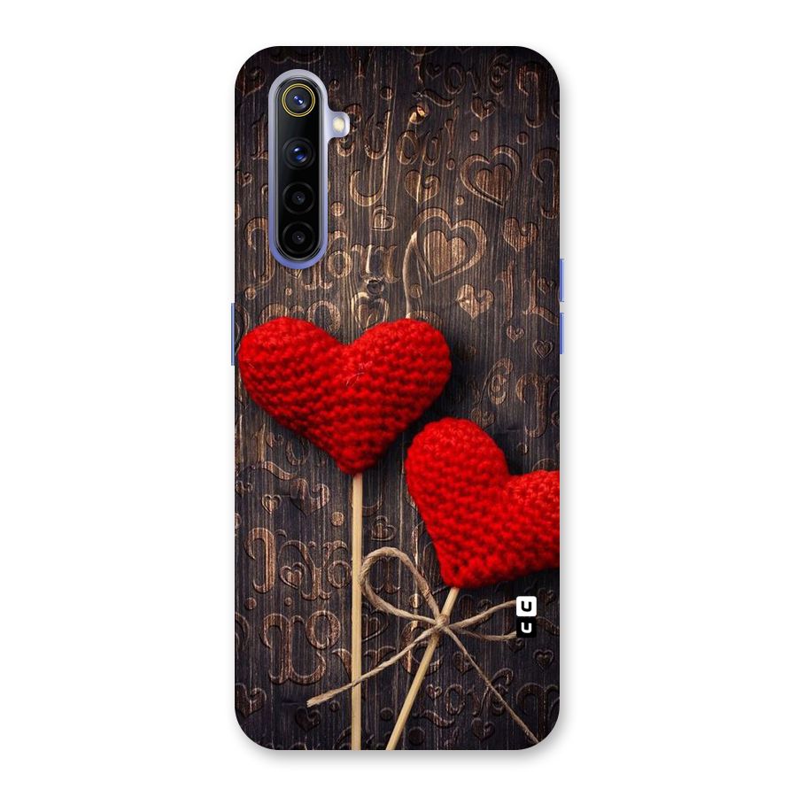 Thread Art Wooden Print Back Case for Realme 6i