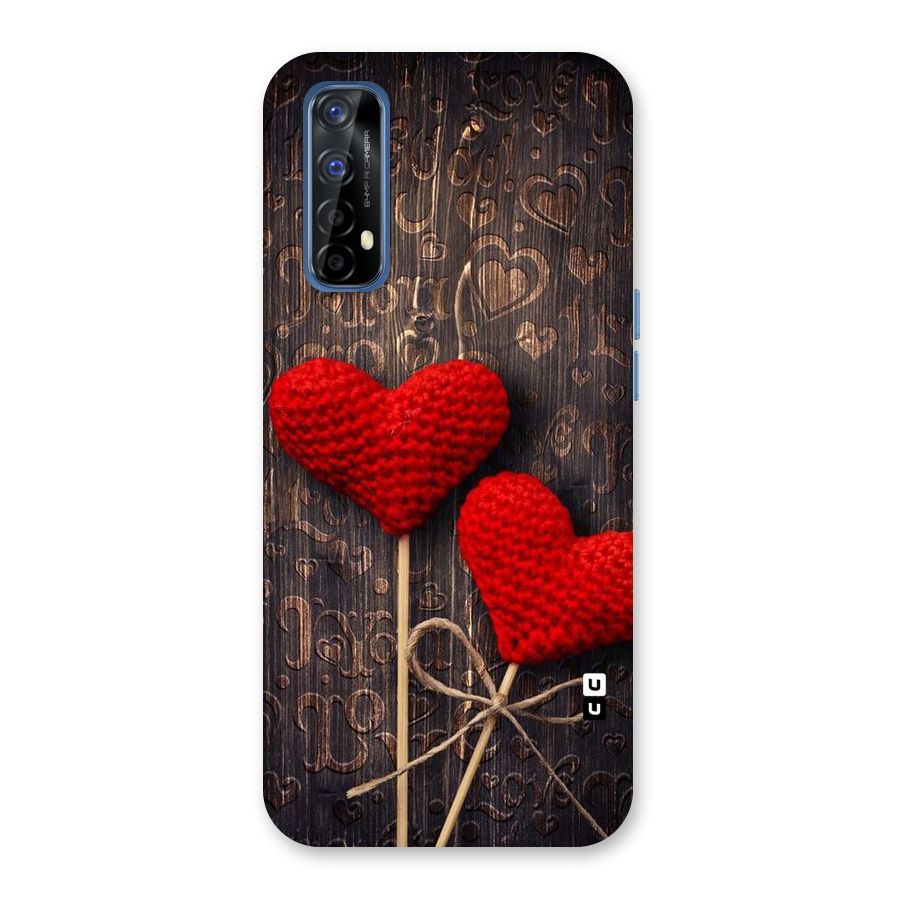 Thread Art Wooden Print Back Case for Realme 7