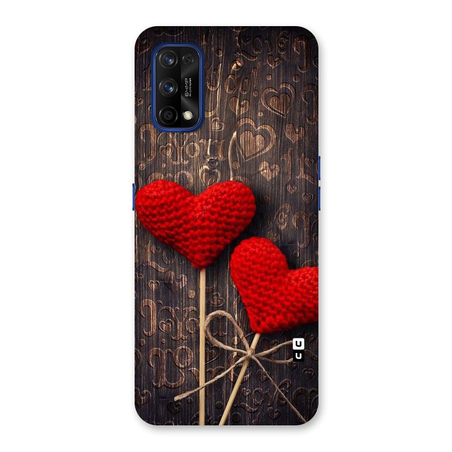 Thread Art Wooden Print Back Case for Realme 7 Pro